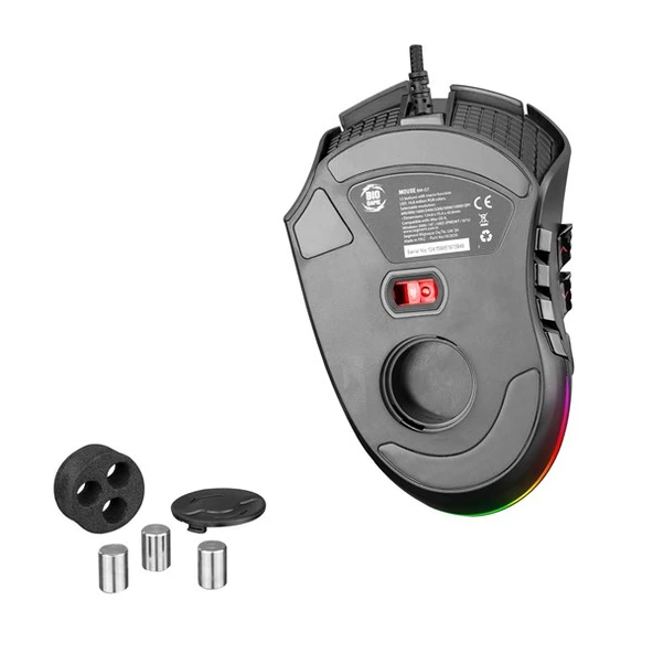 BIOGAME BM-G7 Usb Siyah RGB Gaming Oyuncu Mouse - Resim 5