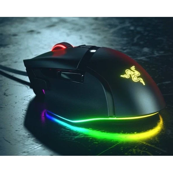 RAZER BASILISK V3 USB 26.000DPI Gaming Optic Mouse RGB RZ01-04000100-R3M1 - Resim 3