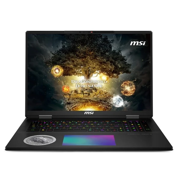 MSI 18" UHD TITAN 18 Hx DRAGON EDITION NORSE MYTH A2XWJG-272TR ULTRA 9 285HX-96GB DDR5 RAM-24GB RTX5090-6TB NVME-W11 PRO 120HZ ürün görseli
