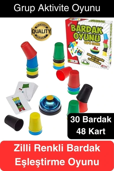 Eğitici Renk Bardak Eşleştirme Zeka Beceri Oyunu Hızlı Zili Çal Yetenek ve Grup Aktivitesi Özel Gün