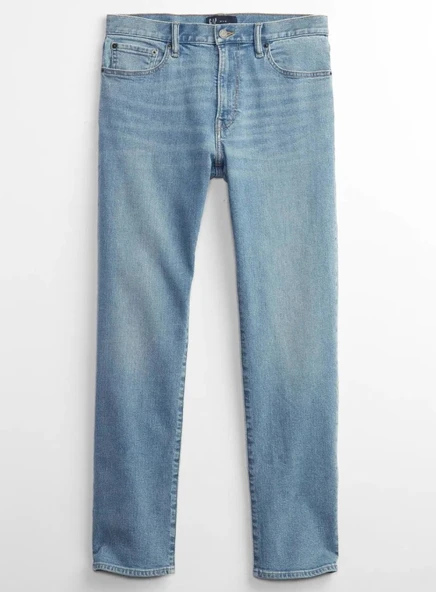 Gap V-Straıght Jeans Düz Kalıp Erkek Kot Pantolon - Resim 4