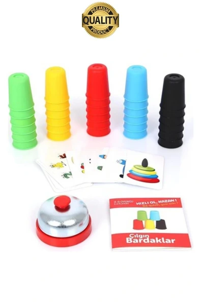 Eğitici Renk Bardak Eşleştirme Zeka Beceri Oyunu Hızlı Zili Çal Yetenek ve Grup Aktivitesi Özel Gün - 6