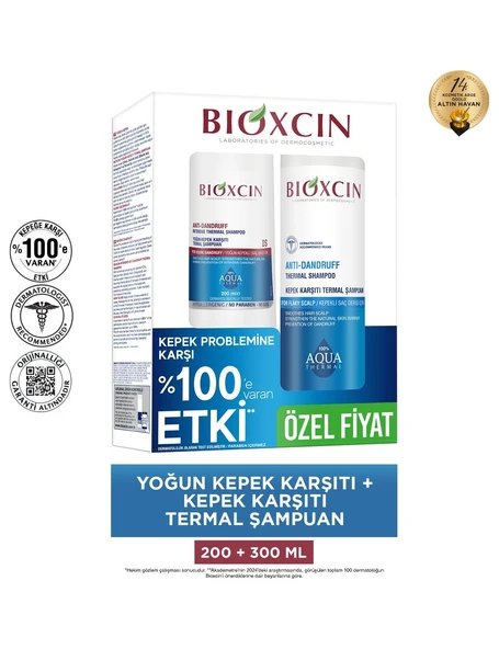 Bioxcin Aquathermal Kepeğe Karşı Etkili Şampuan Seti