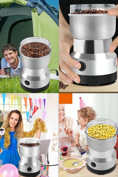 Mini Elektrikli Kahve Öğütücü BigPRO Kahve Çekirdeği Öğütücü Otomatik Fındık Fıstık Baharat Öğütücü - 3