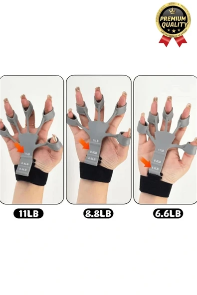Pratik Silikon El Bilek Parmak Kol Kas Güçlendirici Geliştirici Fizik Tedavi Egzersiz Lastik Kayışı - Resim 3