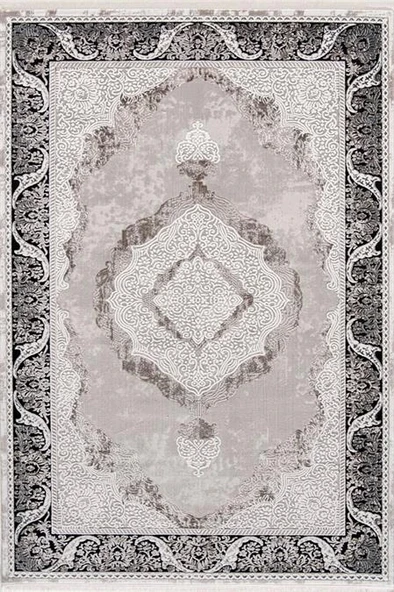 Enti Halı Miras 6805 Gri Siyah ürün görseli 1