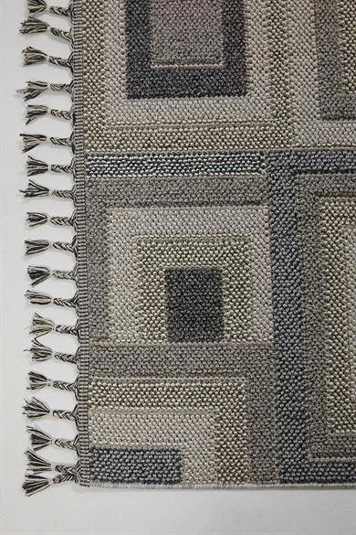 Dekorenti Halı Bukle 1404 Gri - Resim 2