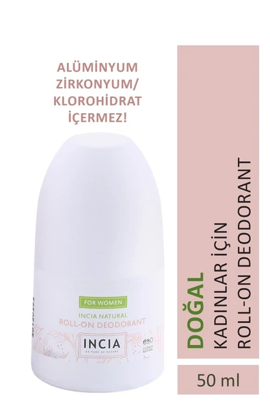 Incia Doğal Kadınlar İçin Roll-On Deodorant 50 ml