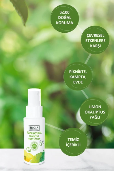 Incia %100 Doğal Koruyucu Vücut Losyonu Sprey 50 ml - 2