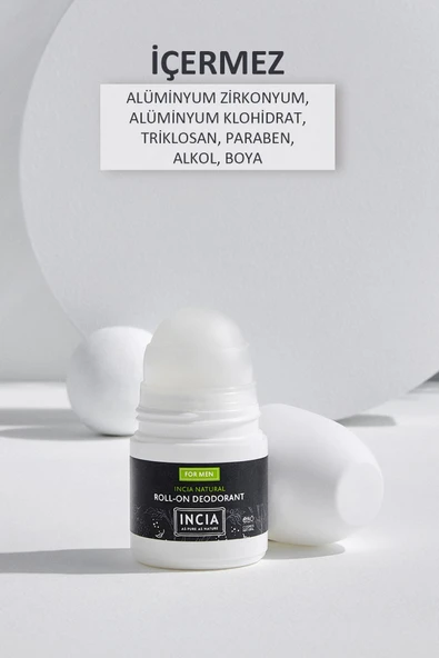 Incia Incıa Doğal Erkekler Için Roll-on Deodorant 50 ml