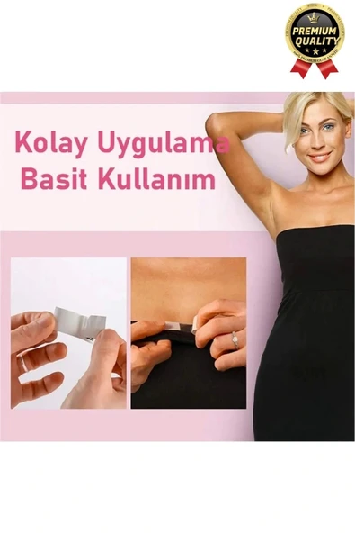 Çok Amaçlı Görünmez Çift Taraflı Dekolte Vücut Yapışkanlı Şeffaf Elbise Sabitleyici Bant 36 Parça - 5