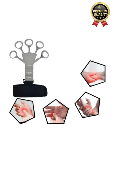 Pratik Silikon El Bilek Parmak Kol Kas Güçlendirici Geliştirici Fizik Tedavi Egzersiz Lastik Kayışı - Resim 5