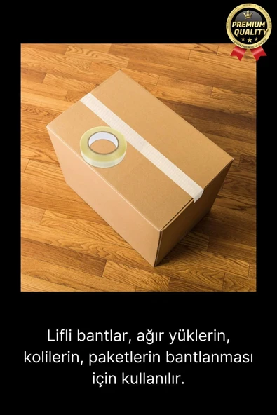 Kolay Kullanım Çok Güçlü Kopmaz Yüksek Mukavemetli İz Bırakmayan Ağ İp Takviyeli Koli Bandı - 3 Adet - 7