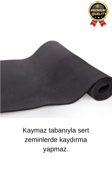 Ultra Konfor Taşıma Askılı Kalın Kaymaz Antibakteriyel Meditasyon Pilates Minderi Yoga Matı 6,5mm - 3