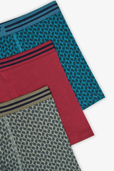 Colourful 3lü Çok Renkli Boxer Külot - 5