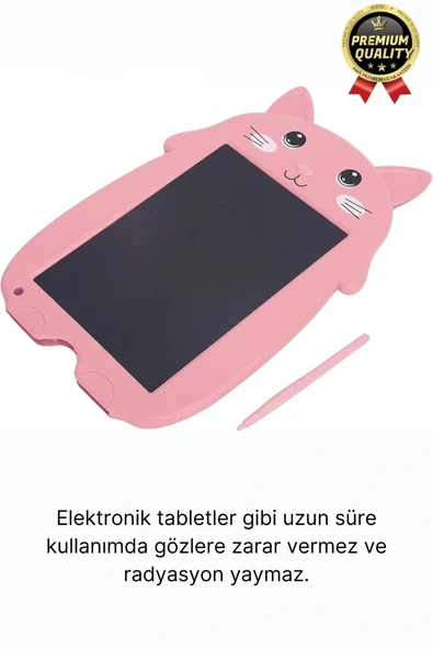 Kolay Kullanım Dayanıklı Lcd Ekran Kalemli Dijital Akıllı Ayıcıklı Yazı Boyama Çizim Tableti 8,5 Inç - 5