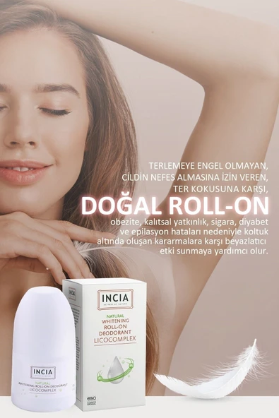 Incia Doğal Beyazlatıcı Roll-on Deodorant Whitening 50 ml - 7