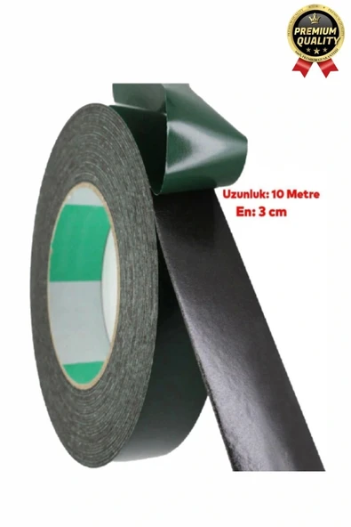 Premium Ultra Güçlü İz Bırakmaz Elastik Yapılı Çift Taraflı Akrilik Köpük Bant 36mm - 10m - 10 Adet - 5