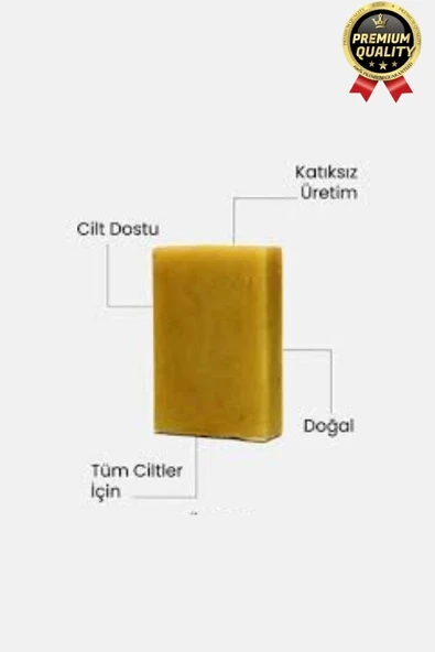 Organik El Yapımı Ferah Koku Cilt Bariyerini Güçlendirir Nemlendirir %100 Doğal Kükürt Sabunu 1 Adet - 3