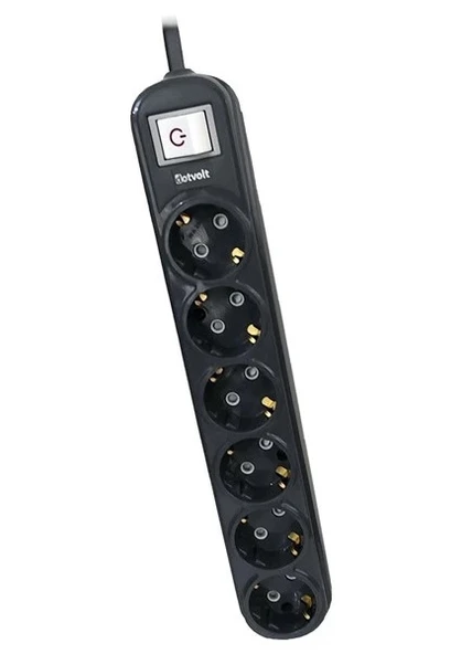 Dotvolt Surge Hunter 6 lı Akım Korumalı Grup Priz 1.5 Metre