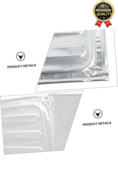 Katlanabilir Kolay Silinir Paslanmaz Ocak Kızartma Pişirme Yağ Sıçrama Koruyucu Alüminyum Paravan - 6