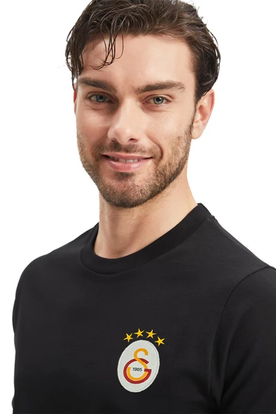 Galatasaray Orijinal Lisanslı Siyah Basic T-Shirt  XZY - 4