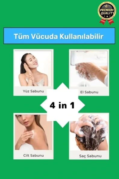Organik Ferah Koku Cilt Bariyerini Güçlendirir Nemlendirir %100 Doğal Aloe Vera Sabunu 1 Adet - 4