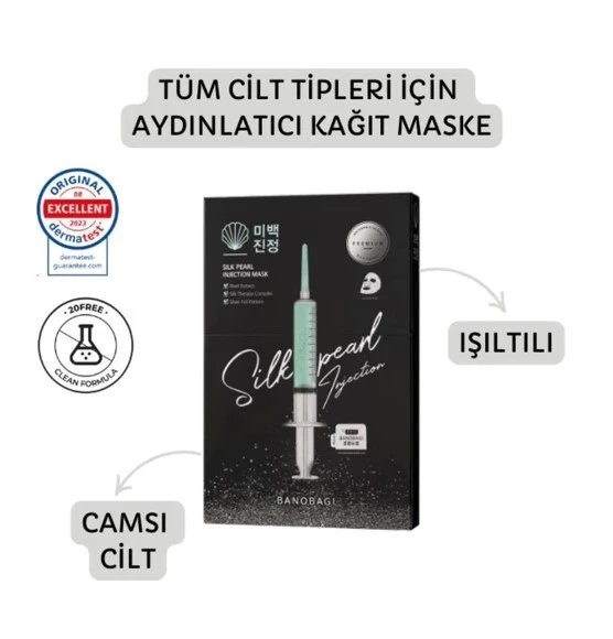 Banobagi Silk Pearl Booster Mask ( Cam Cilt etkili ışıltı veren maske)