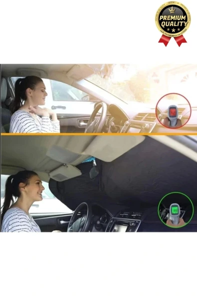 Ultra Dayanıklı Katlanabilir ve Taşınabilir UV Işık Engelleyici Çift Katmanlı Ön Cam Araba Güneşliği - 4