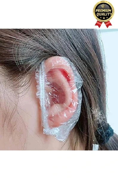 Çok Amaçlı Pratik Dayanıklı Elastik Tek Kullanımlık Banyo Duş Su geçirmez Kulak Bonesi 100 Adet - 2