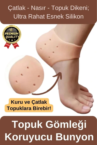 Ultra Rahat Çatlak Nasır Diken Esnek Silikon Tabanlık Gömlek Topuk Çorabı Koruyucu Bunyon 1 Çift