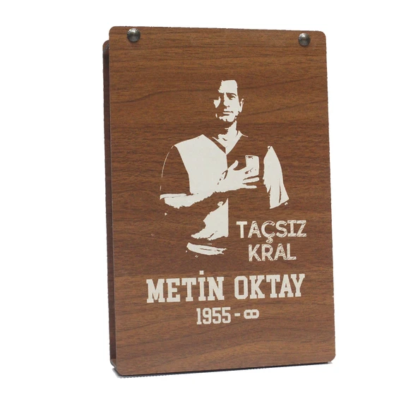 Galatasaray Orijinal Metin Oktay T-Shirt Retro Ahşap Kutulu - 3