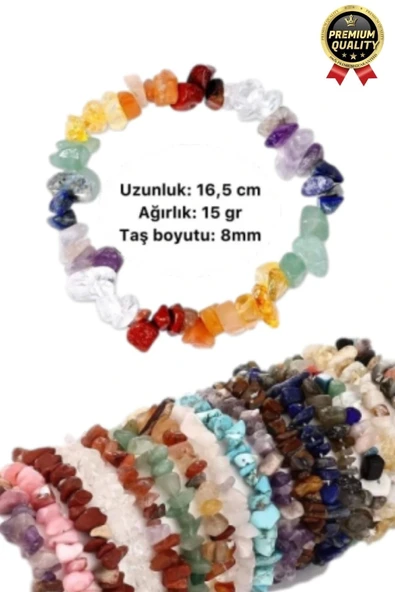 Özel Üretim Enerji Yükselten Esnek İpli Koç Burcu Beyaz Kristal Kuvars Doğal Taş Unisex Bileklik - 5
