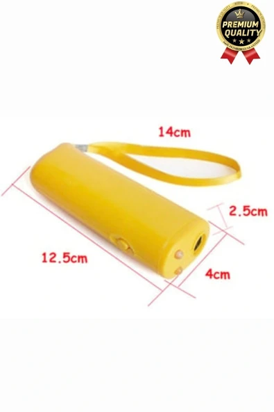 Premium Susturucu Sensör Pilli 9Volt 150 Desibel Ledli Flaş Ultrasonik Köpek Eğitici Cihaz - 4