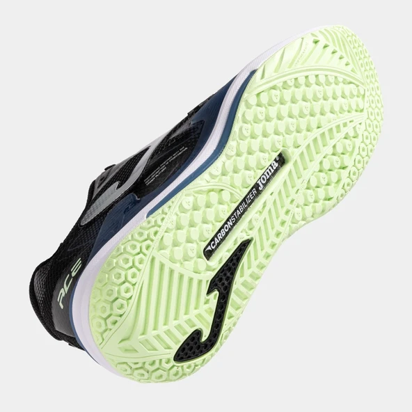Joma Ace Kadın Siyah Toprak & Sert Kort Tenis AyakkabısıTACLS2501AC - Resim 4