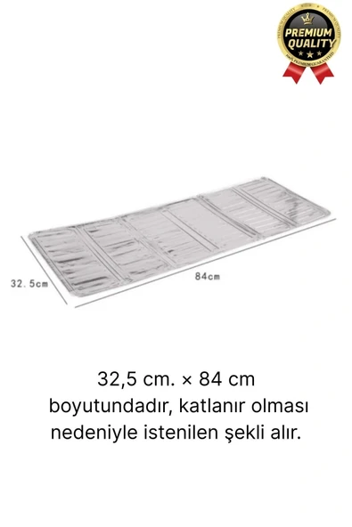 Katlanabilir Kolay Silinir Paslanmaz Ocak Kızartma Pişirme Yağ Sıçrama Koruyucu Alüminyum Paravan - 4