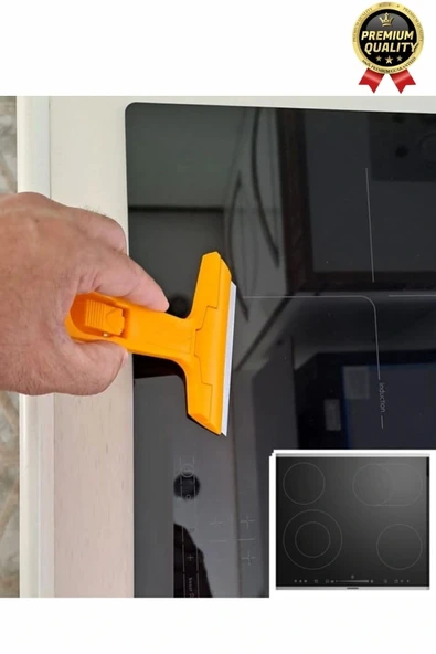 Çok Fonksiyonlu Cam Seramik Ocak Fayans Derz Boya Kısa Saplı 2 Adet Yedekli Sökücü Kazıma Bıçağı - 5