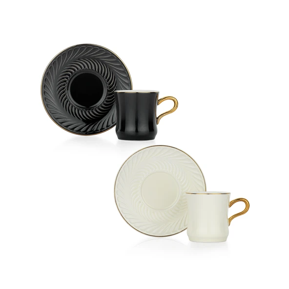 Schafer Glossy 2 Kişilik Kahve Fincan Seti 4 Parça-Asorti07 - 2