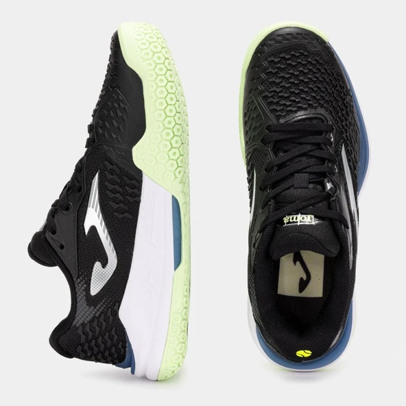 Joma Ace Kadın Siyah Toprak & Sert Kort Tenis AyakkabısıTACLS2501AC - Resim 3