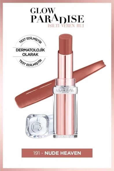 L'Oreal Paris Glow Paradise Balm-in-lipstick - Işıltı Veren Ruj 191 Nude Heaven