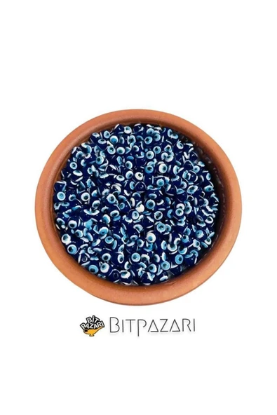 1000 Adet Ekonomik Paket Mercimek Nazar Boncuğu - Saç Boncuğu - Marteniçka Boncuğu - Resim 2