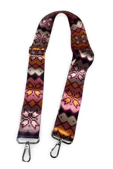 Polyester Kolon Ayarlanabilir Çanta Sapı - Telefon Askısı (120 CM) / Kırsal Desen