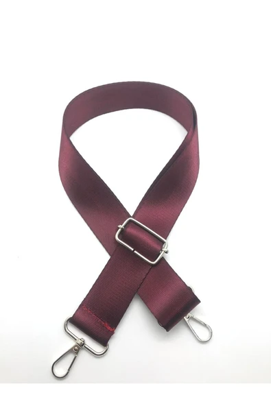 Polyester Kolon Ayarlanabilir Çanta Sapı - Telefon Askısı (120 Cm) / Bordo Desenli