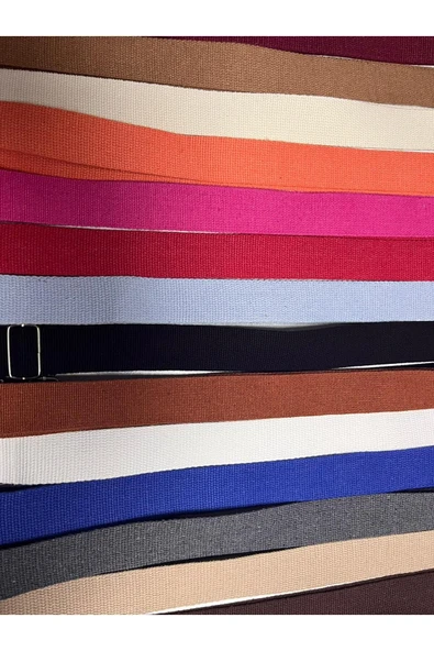 Dokuma Pamuklu Kolon Ayarlanabilir Çanta Sapı - Telefon Askısı ( 130 Cm ) - Resim 2