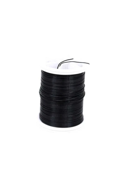 Bakır Çiçek Teli, Siyah Renk Kalınlık : 0.60 mm - 2