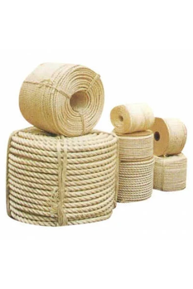 3 Mm 20 Metre Jüt Halat Ip Dekoratif Hasır Ip Kendir - 2