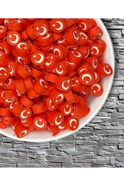 20 Adet Parti Dekor Ve Kostümleri Için Hamur Boncuk
