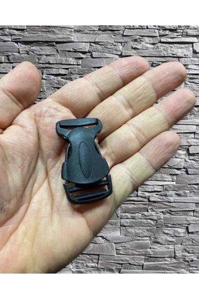 10 Adet Plastik Çanta Tokası Kilitli Plastik Toka ( 2 cm)