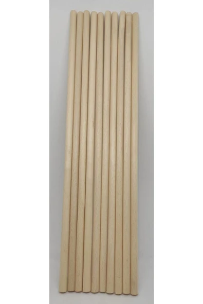 Makrome Çubuğu Ham 40 Cm Uzunluk-10 Mm Kalınlık (1 Paket 10 Adet) - 2