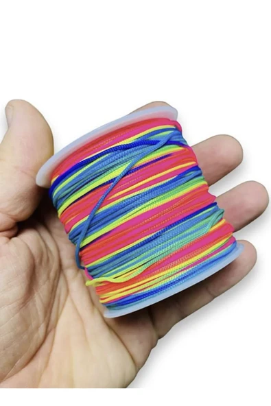 Bileklik ipi - Paraşüt ipi - Takı ipi ( 1 mm kalınlık 100 metre uzunluk - 1 Makara )